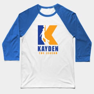 Kayden Custom Player Basketball Your Name The Legend Baseball T-Shirt